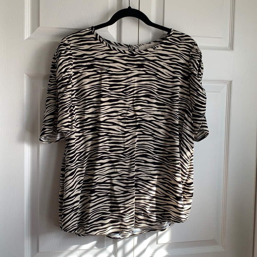 Zebra print blouse
